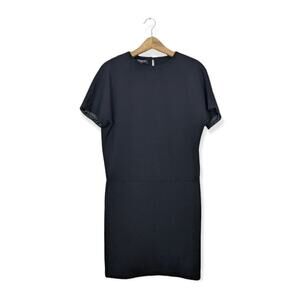 Lafayette 148 New York Black Bloussant Dress